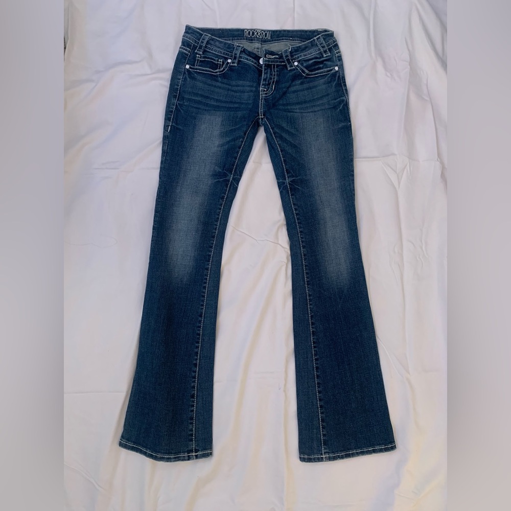 Rock and roll cow girl denim jeans